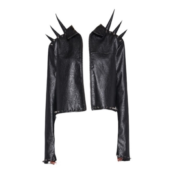Dolls Kill Jackets & Blazers - Dolls Kill Club Exx Equisite Pain spiked Moto Jacket as worn by Lady Gaga NWT XS